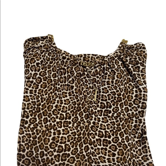 MICHAEL KORS (NWOT) COLD SHOULDER TOP, WITH CHAIN SIZE L - Picture 10 of 12